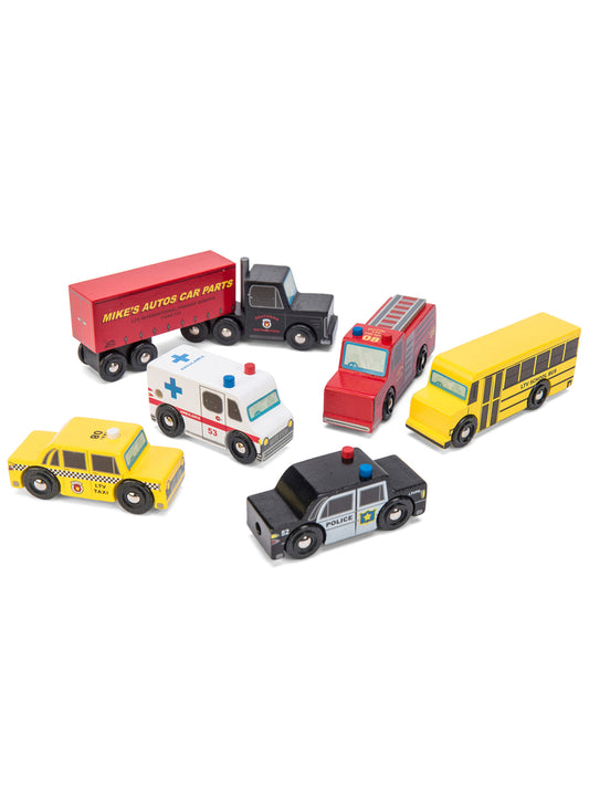 New York Wooden Car Set