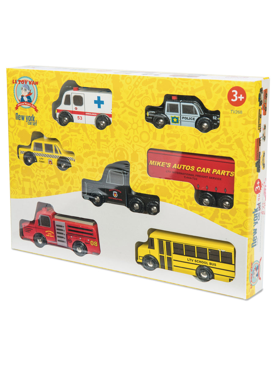 New York Wooden Car Set Alt 2