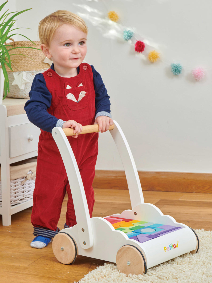 Rainbow Cloud Wooden Walker Alt 1