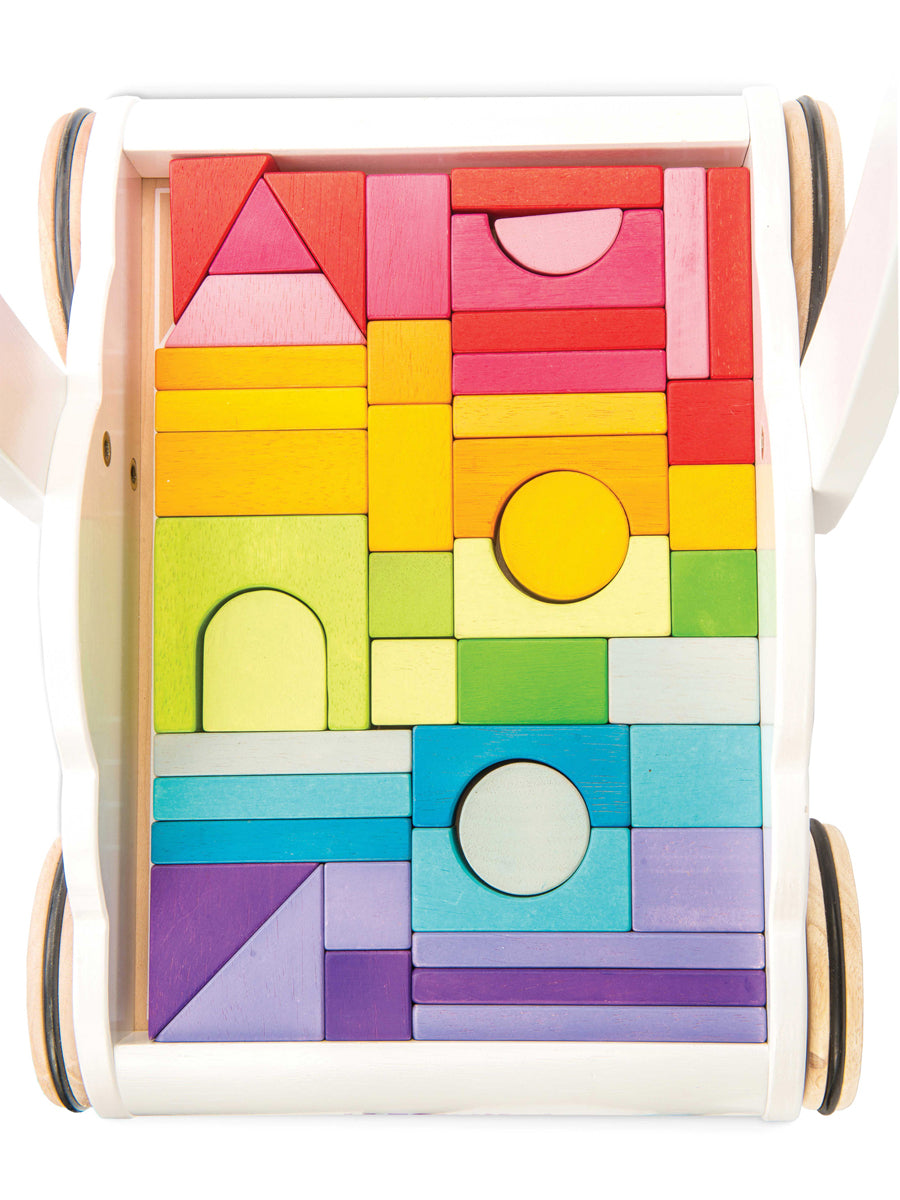 Rainbow Cloud Wooden Walker Alt 3