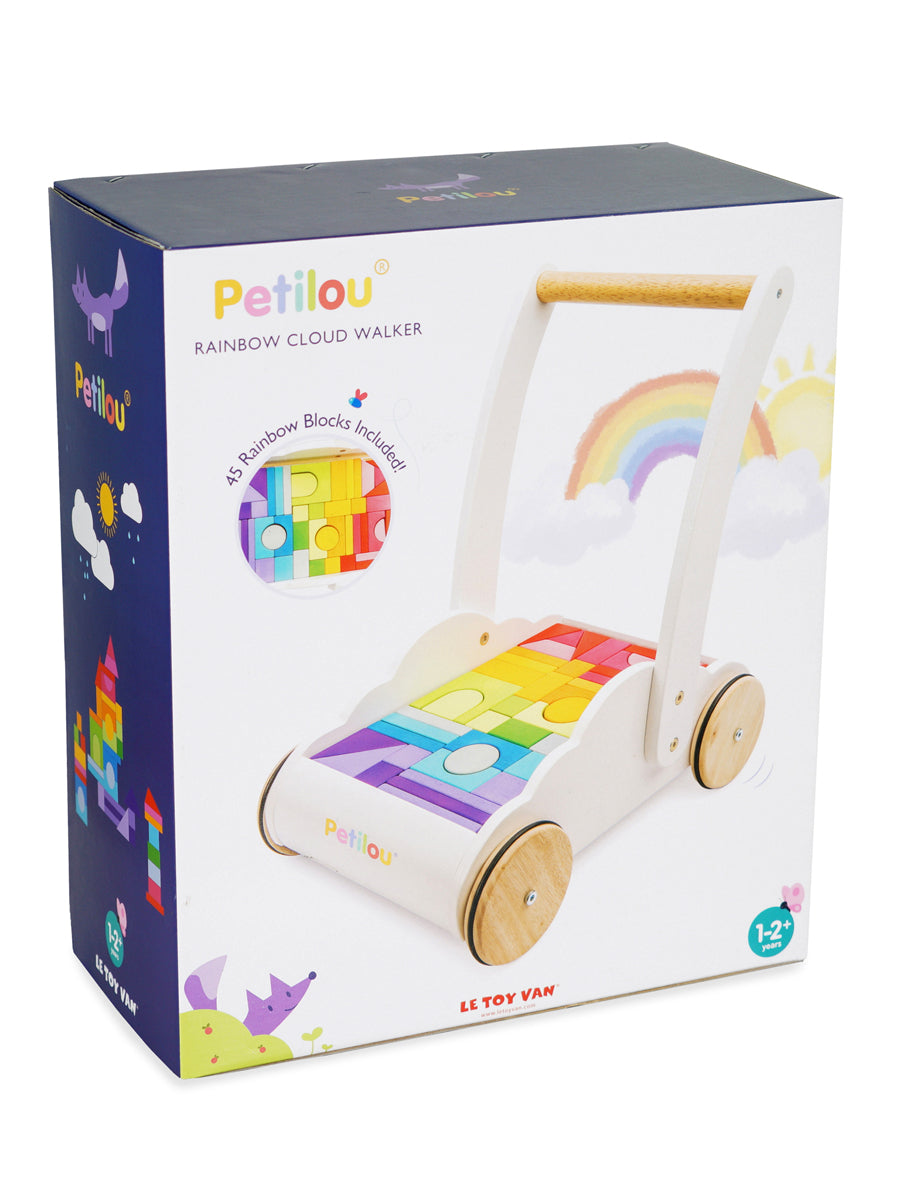 Rainbow Cloud Wooden Walker Alt 4