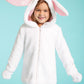 Bunny Rabbit Comfy Jacket with Mittens for Girls