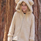 Teddy Bear Jacket with Mittens for Girls