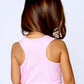 Girls Pink Tank Pull Over Back