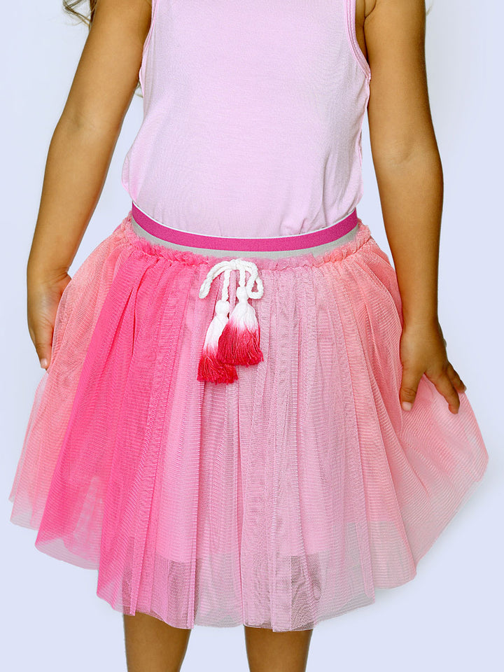 Girls Valentines Pink & Red Skirt Alt 2