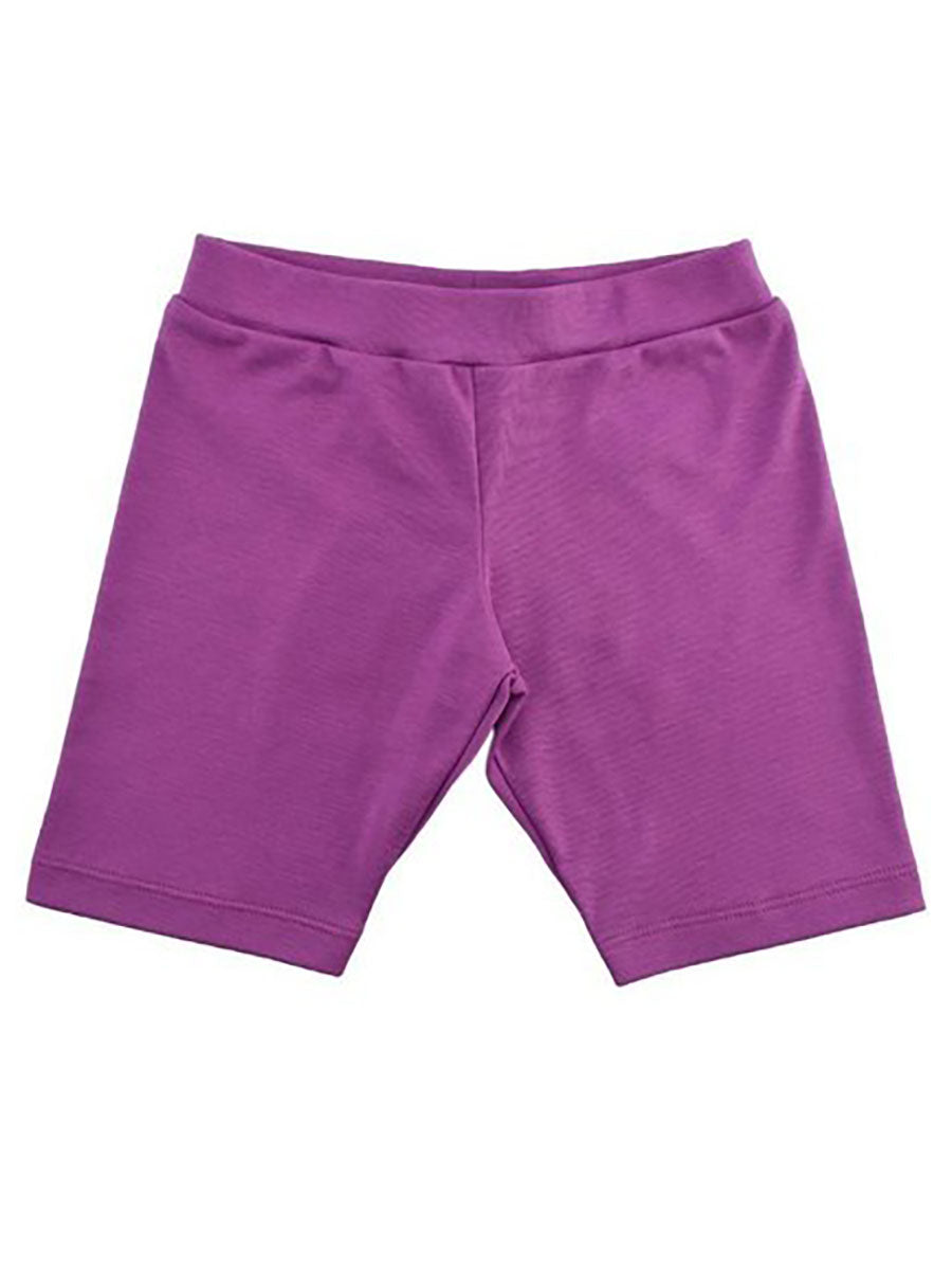 Striking Purple Perfect Bike Shorts for Girls Alt 1