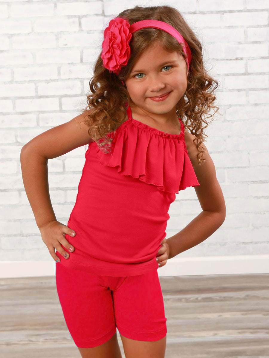 Pink Cabaret Perfect Bike Shorts for Girls