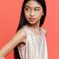 Girls Gold Holographic Tank