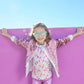 Pink Iridescent Sequin Jacket for Girls