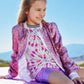 Pink Iridescent Sequin Jacket for Girls