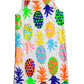 Girls White Pineapple Dress Alt 2