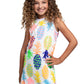 Girls White Pineapple Dress