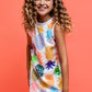 Girls White Pineapple Dress Alt 1