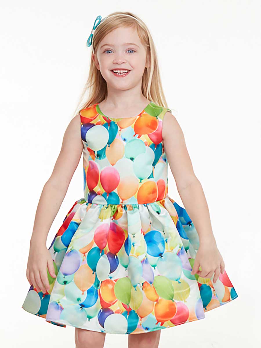 Girls All Over Balloon Dress Alt 1