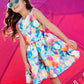 Balloon Print Party Dress for Girls
