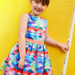 Girls Mermaid Scallop Party Dress Alt 1