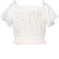 Eyelet White Top Back