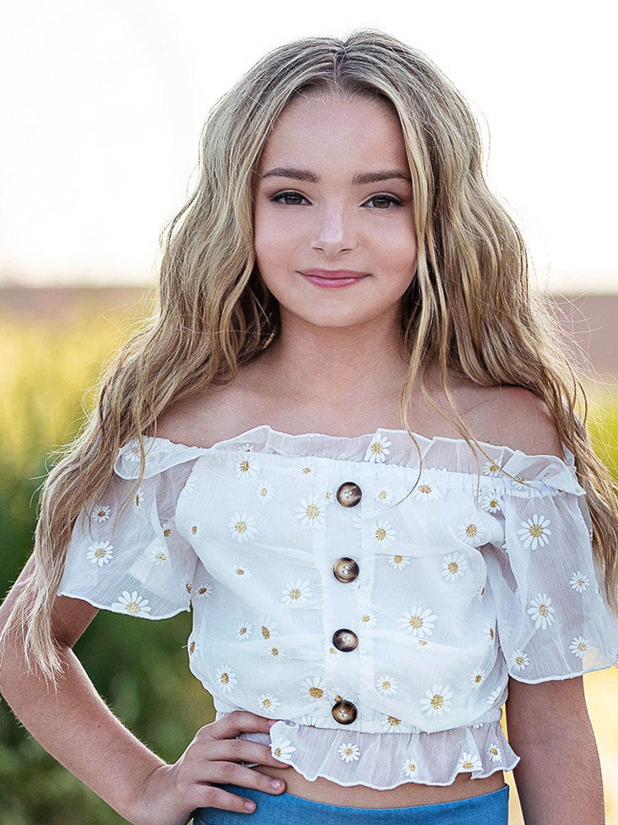 Eyelet White Top