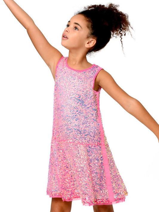 Sequin Dress Pink Alt