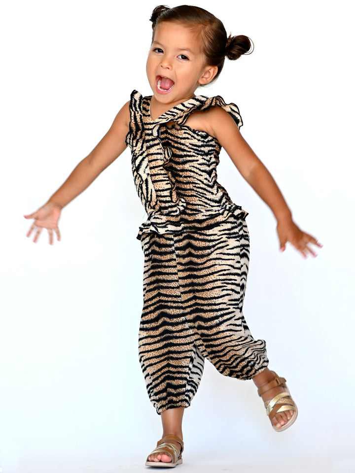 Girls Zebra Print Jumper