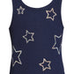 Girls Navy Tank With Star Alt 1