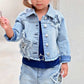 Girls Denim Short Star