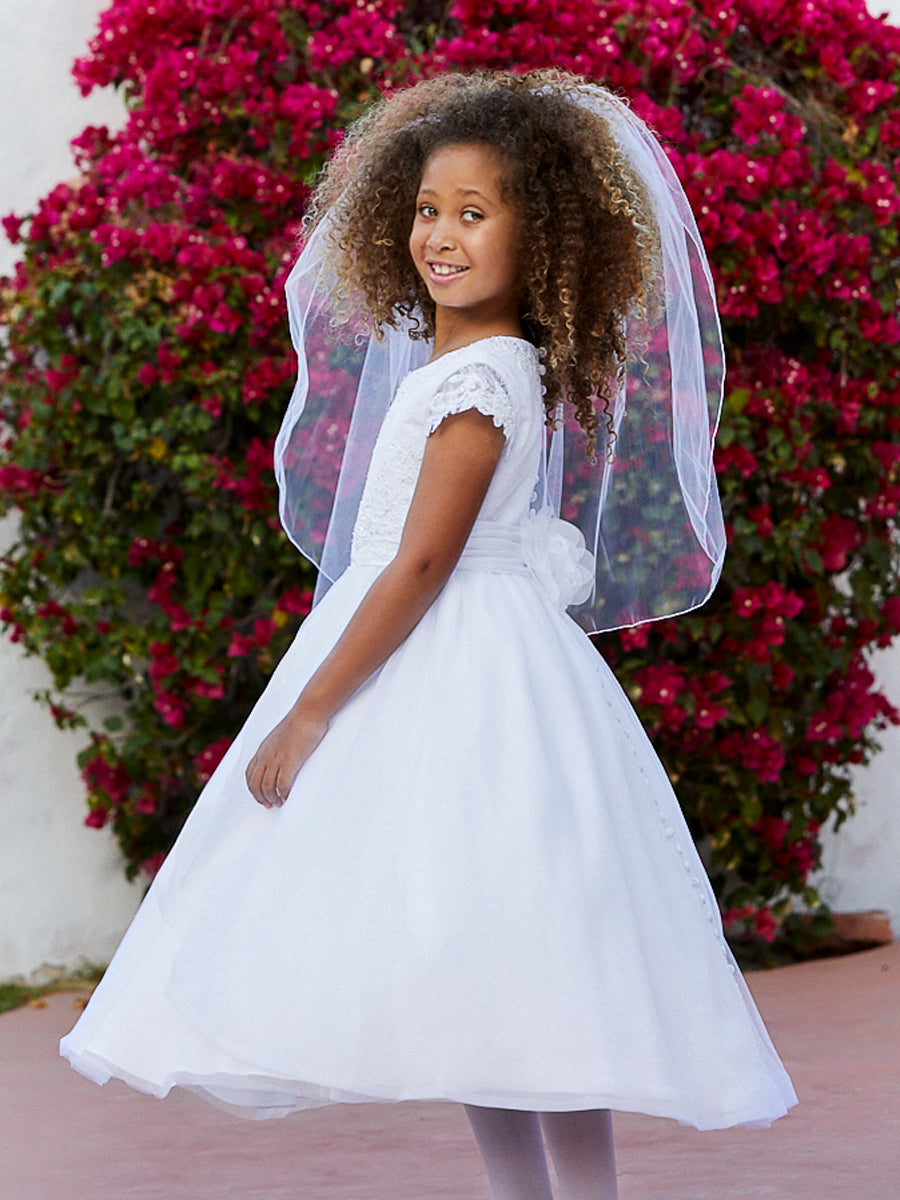 Beaded Lace Heirloom Communion / Flower Girl Dress | Chasing Fireflies