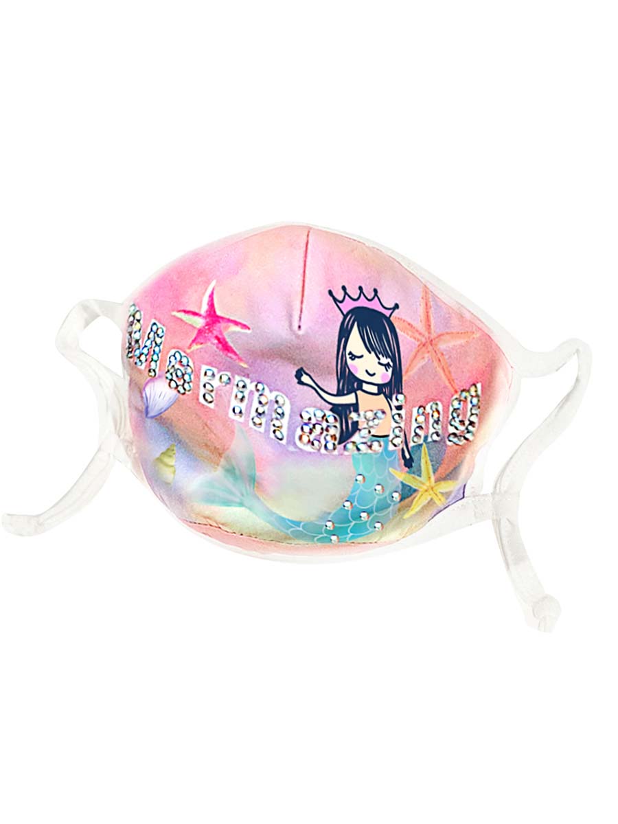 Girls Mermaid Face Mask Alt 1
