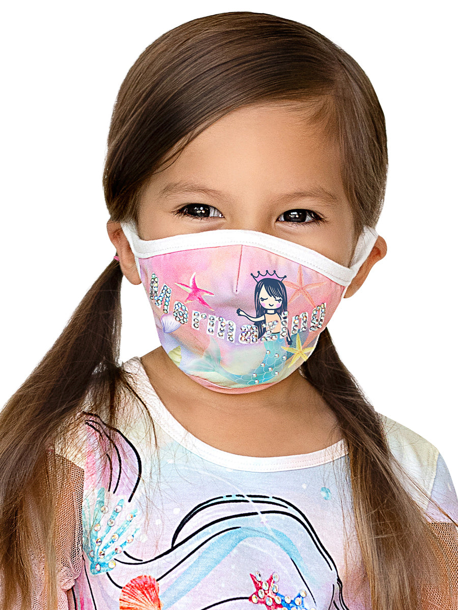 Girls Mermaid Face Mask