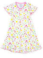 Girls Pink Lemonade Flutter Sleeve Nightgown