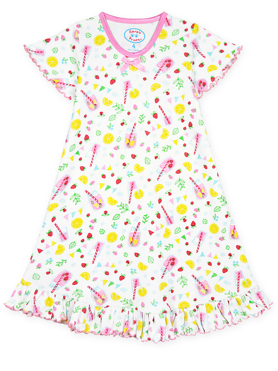 Pink Lemonade Flutter Sleeve Gown