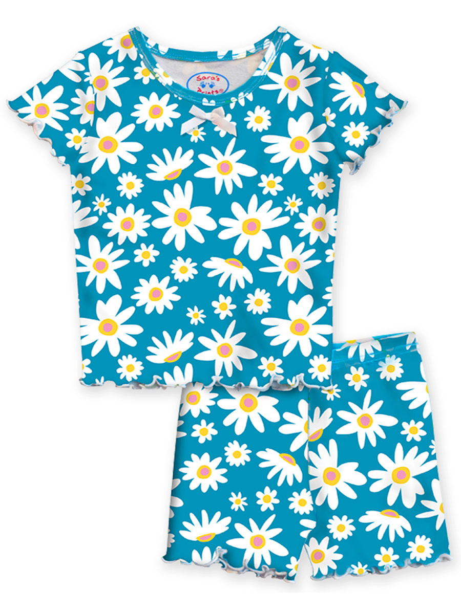 Daisy Blue Short Set PJ's