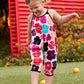 Bright Abstract Floral Knit Jumpsuit Alt 1