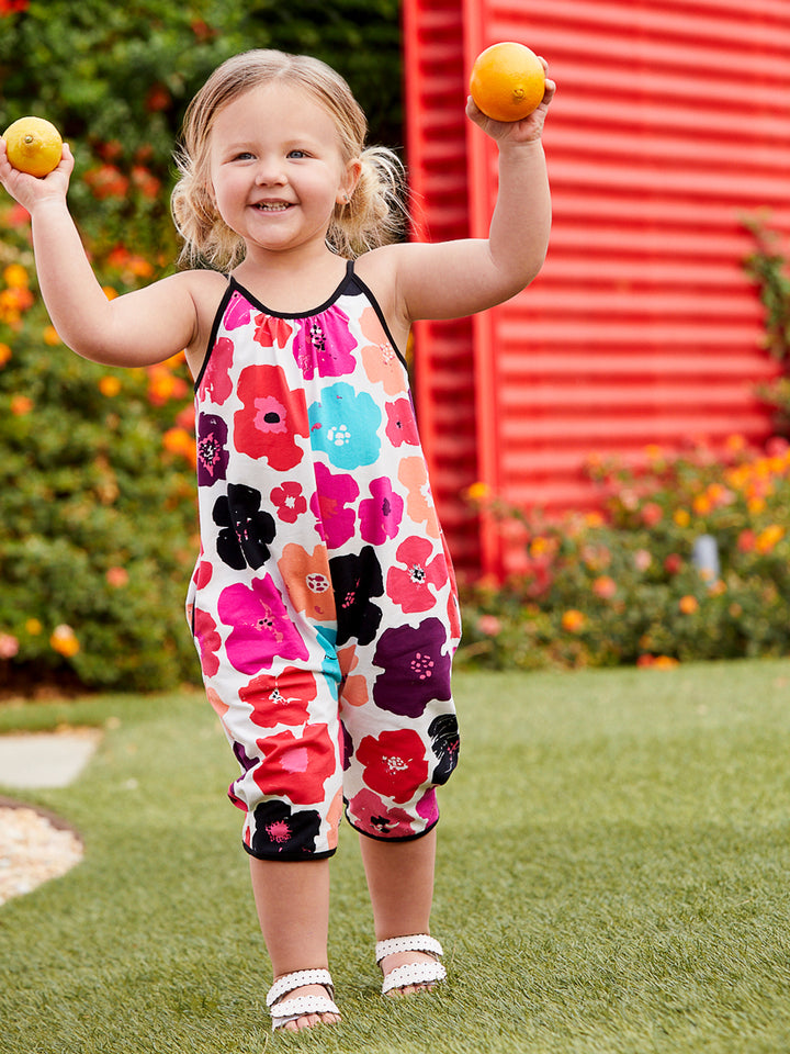 Bright Abstract Floral Knit Jumpsuit Alt 2