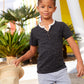 Boys Black Henley Tee