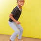 Boys Black Henley Tee Alt 1