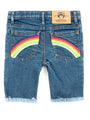Cut-off Denim Rainbow Short for Kids
