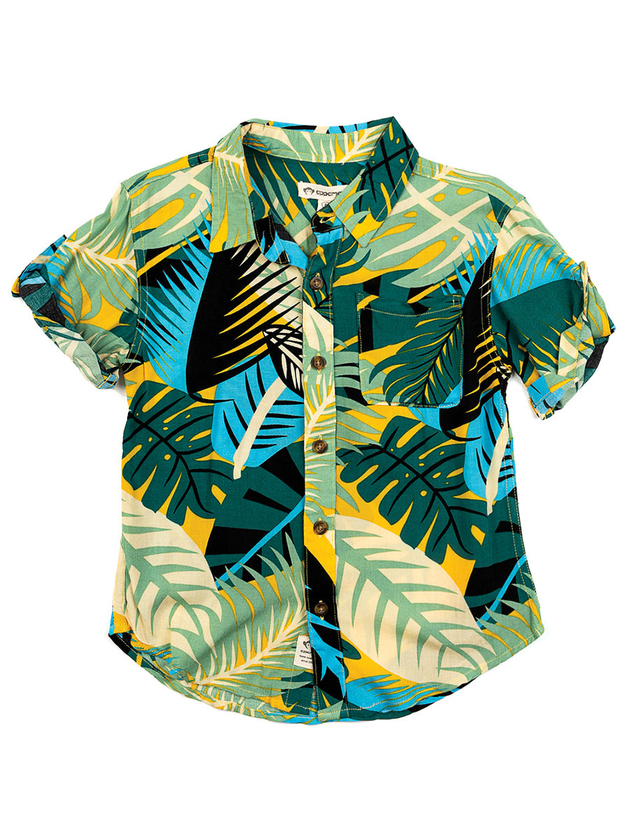 Boys Tropical Pattern Shirt Alt 2