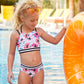 Girls Coastal Poppies Bikini Set Alt 1