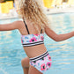 Girls Coastal Poppies Bikini Set Alt 2