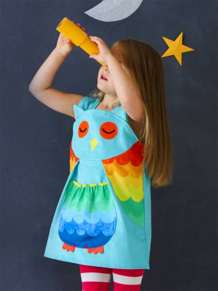 Owl Dress, Aqua