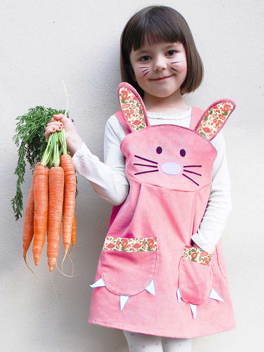 Bunny Rabbit Dress, Dusky Pink