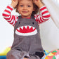 Shark Dungarees, Grey Alt 1