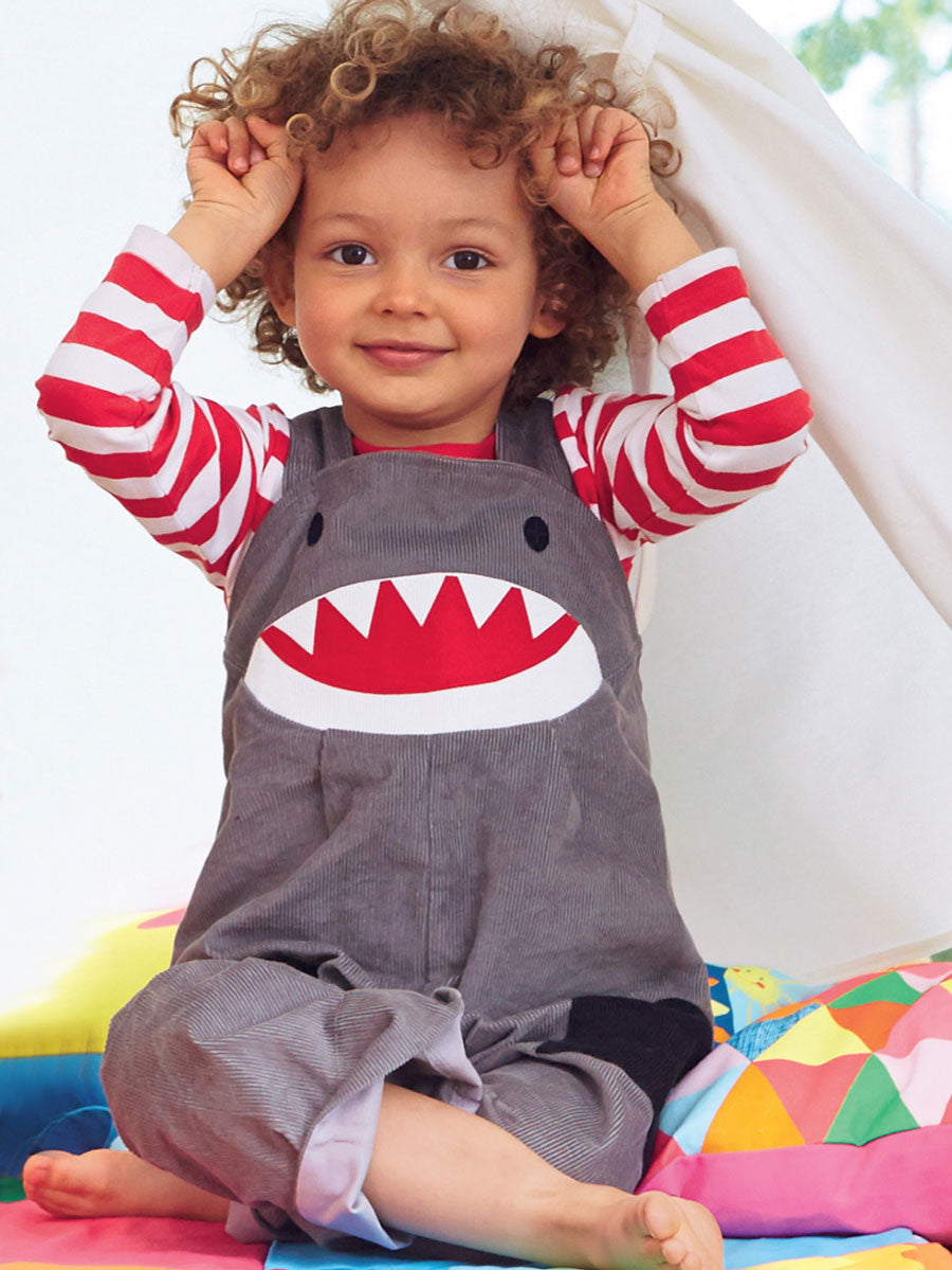 Shark Dungarees, Grey Alt 1