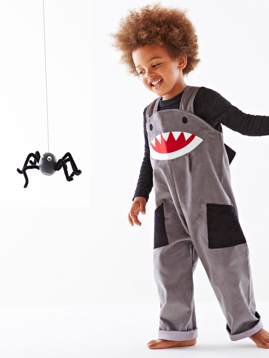 Shark Dungarees, Grey Alt 2