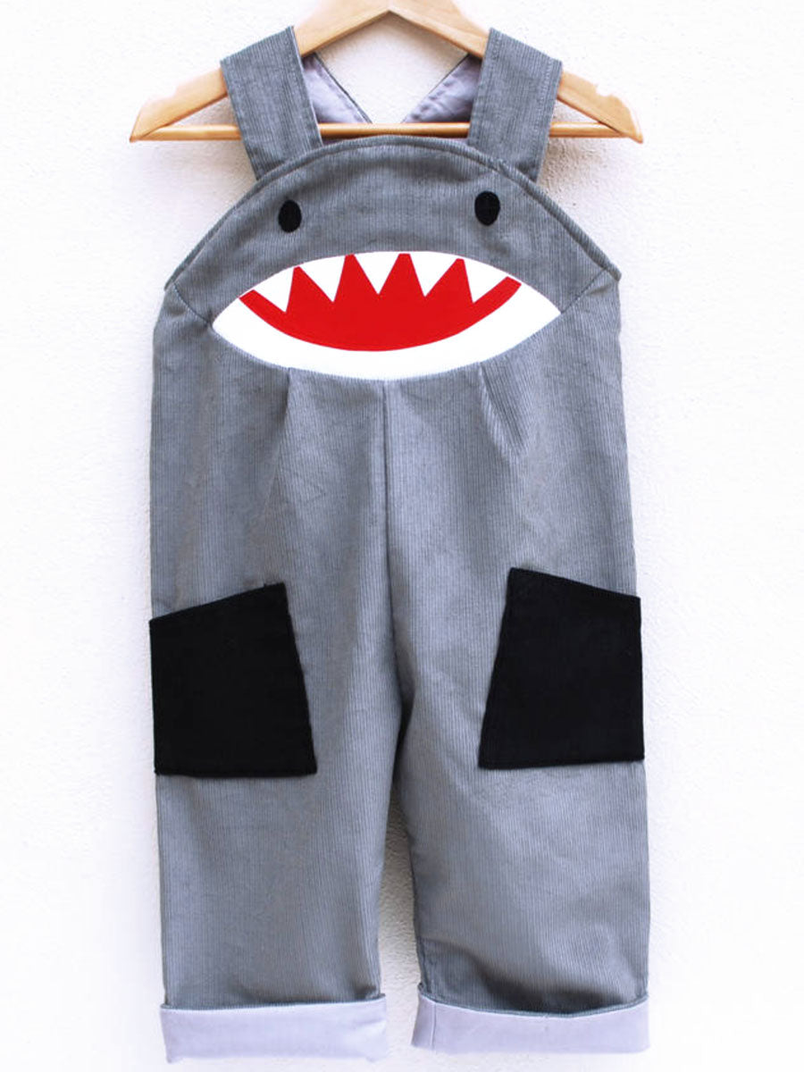 Shark Dungarees, Grey Front