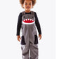 Shark Dungarees, Grey