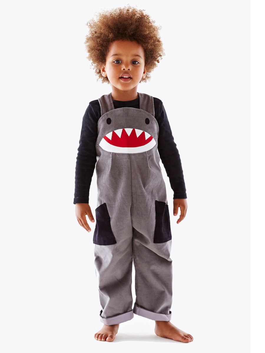 Shark Dungarees, Grey