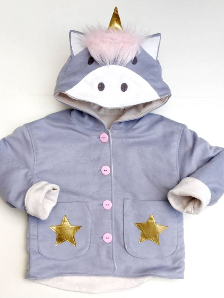Unicorn Jacket, Grey Moleskin Front