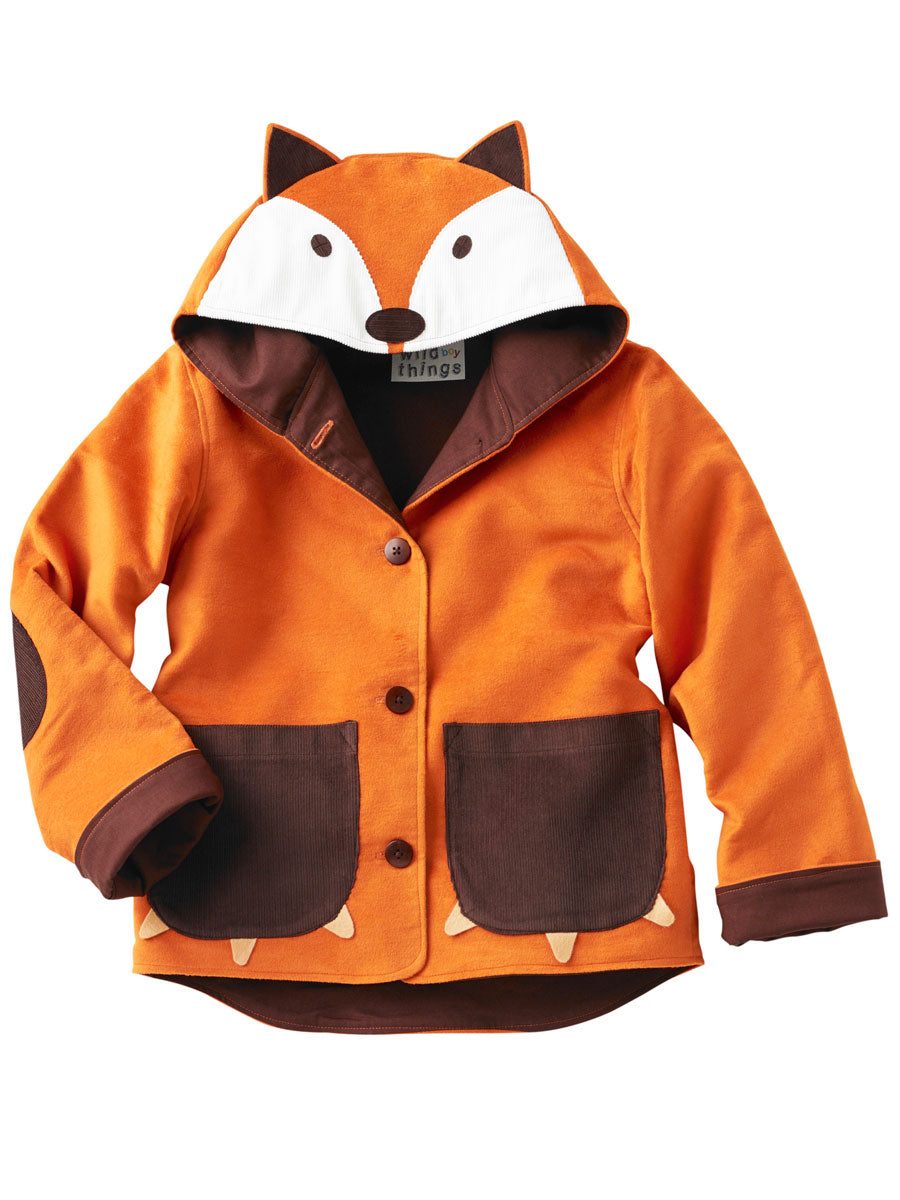 Fox Jacket, Orange Moleskin Front